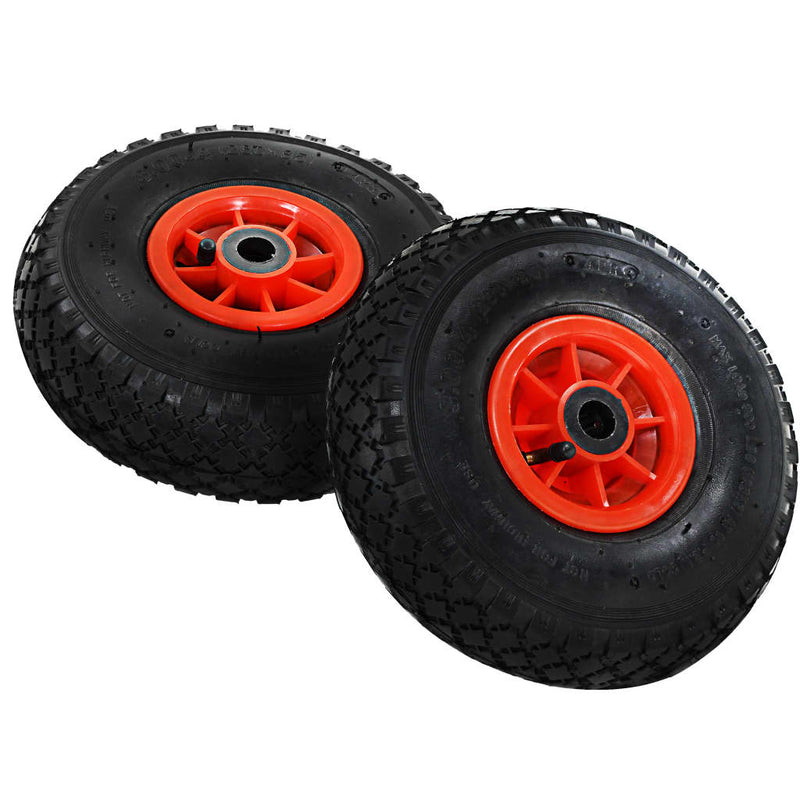 vidaXL Sack Truck Wheels 2 pcs Rubber 3.00-4