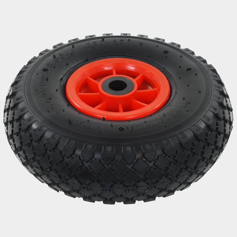 vidaXL Sack Truck Wheels 2 pcs Rubber 3.00-4