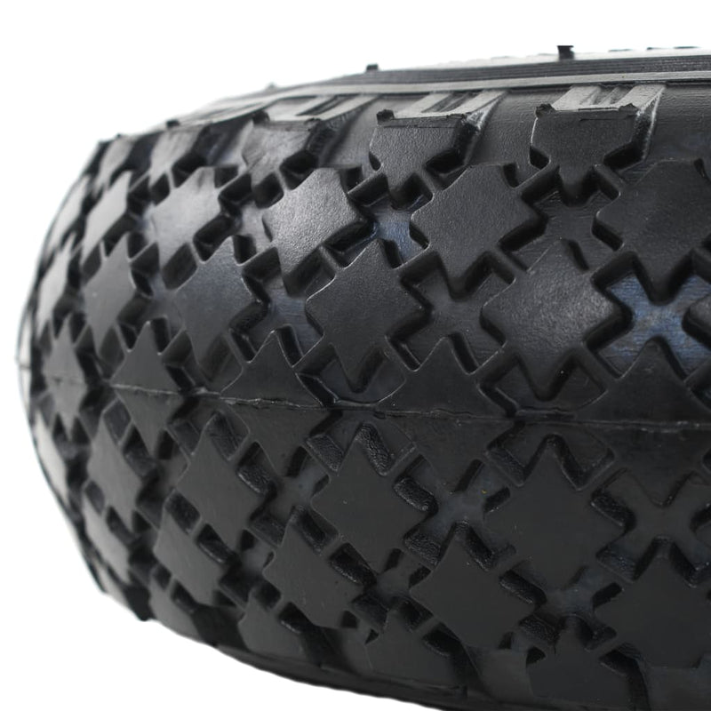 vidaXL Sack Truck Wheels 2 pcs Rubber 3.00-4