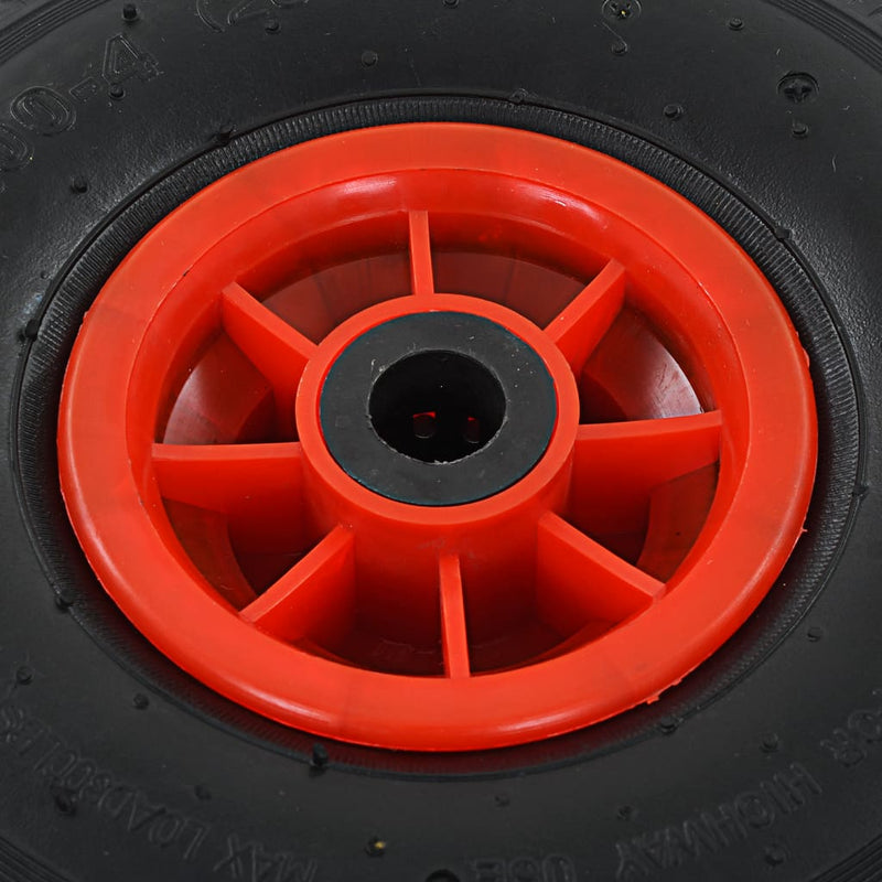 vidaXL Sack Truck Wheels 2 pcs Rubber 3.00-4
