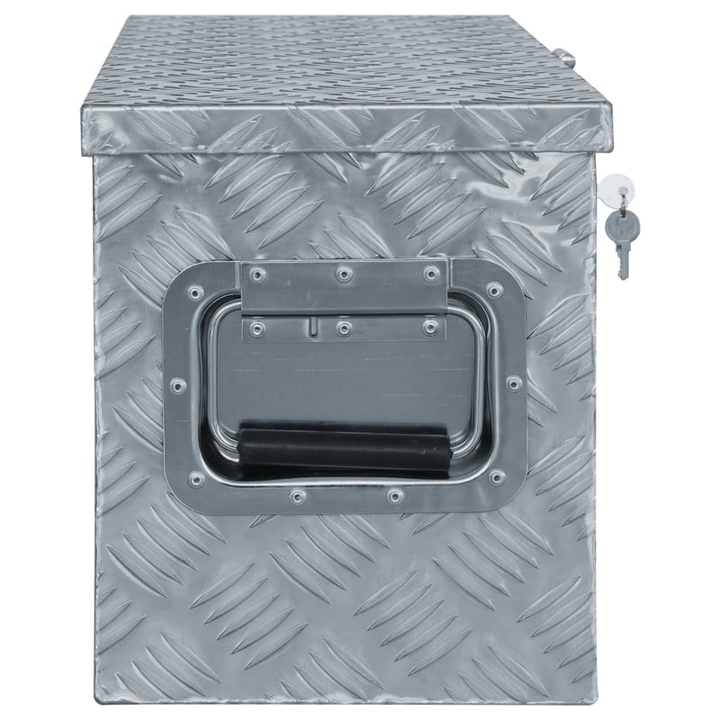 vidaXL Aluminium Box 61.5x26.5x30 cm Silver