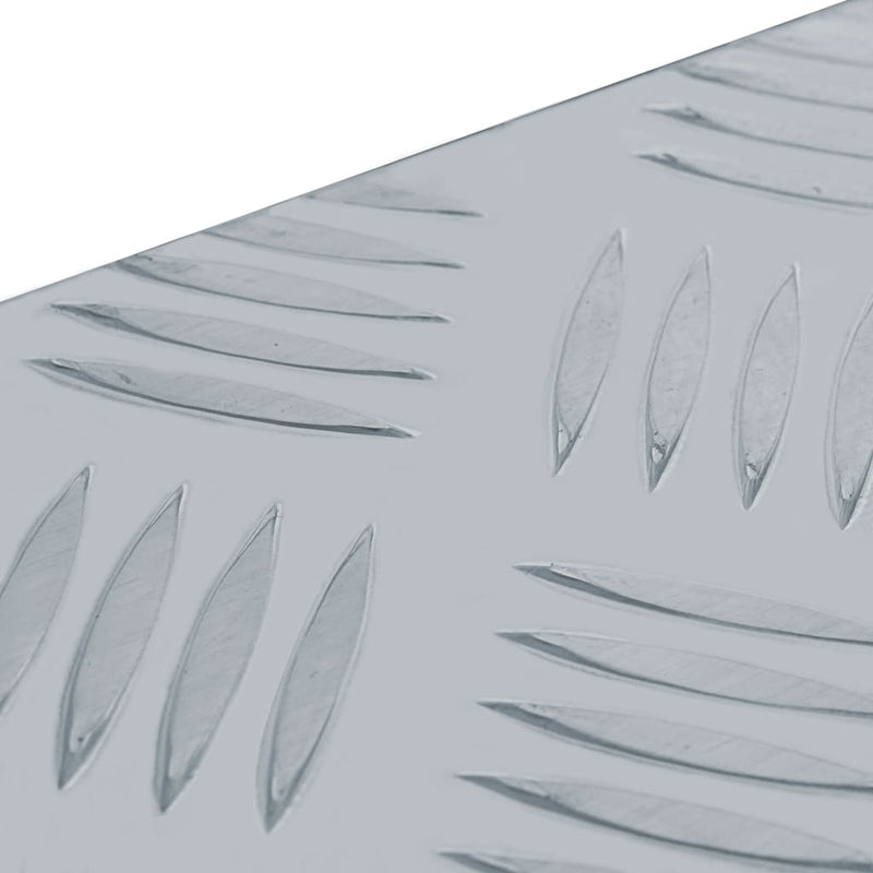 vidaXL Aluminium Box 61.5x26.5x30 cm Silver