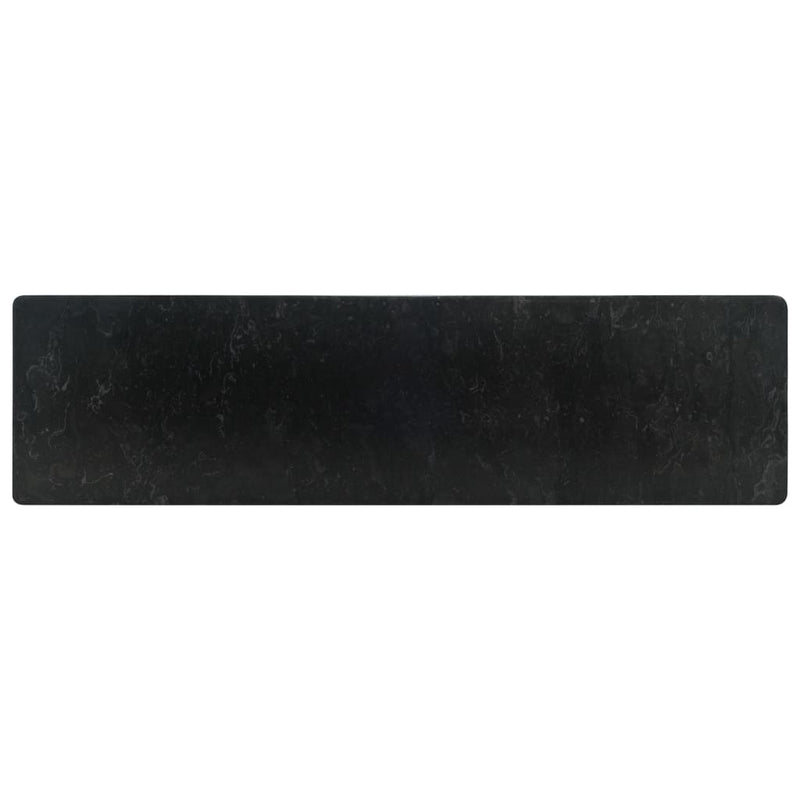vidaXL Sink 45x30x12 cm Marble High Gloss Black