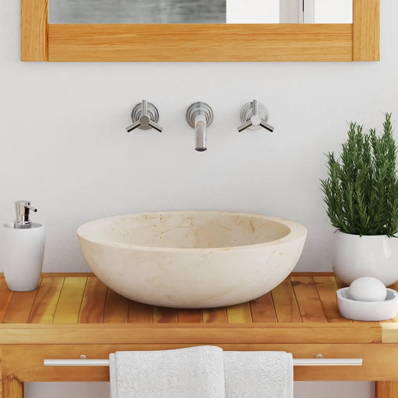 Sink 40x12 cm Marble Cream