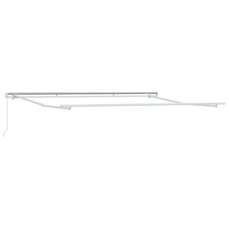 vidaXL Awning Frame Manual White 450 x 300 cm Aluminium