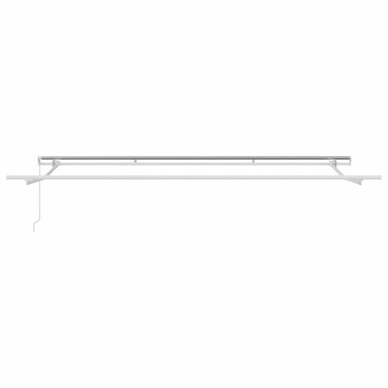 vidaXL Awning Frame Manual White 500 x 300 cm Aluminium