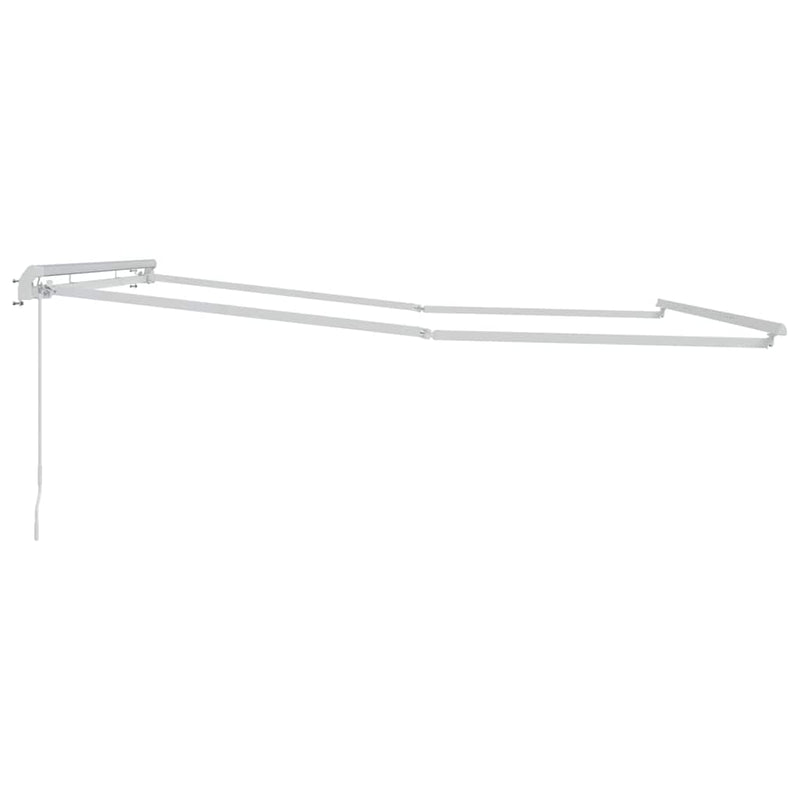 vidaXL Awning Frame Manual White 500 x 300 cm Aluminium