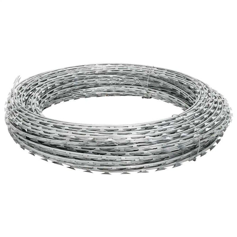 vidaXL Concertina Razor Wire Galvanised Steel 300 m