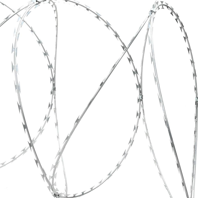 vidaXL Concertina Razor Wire Galvanised Steel 300 m
