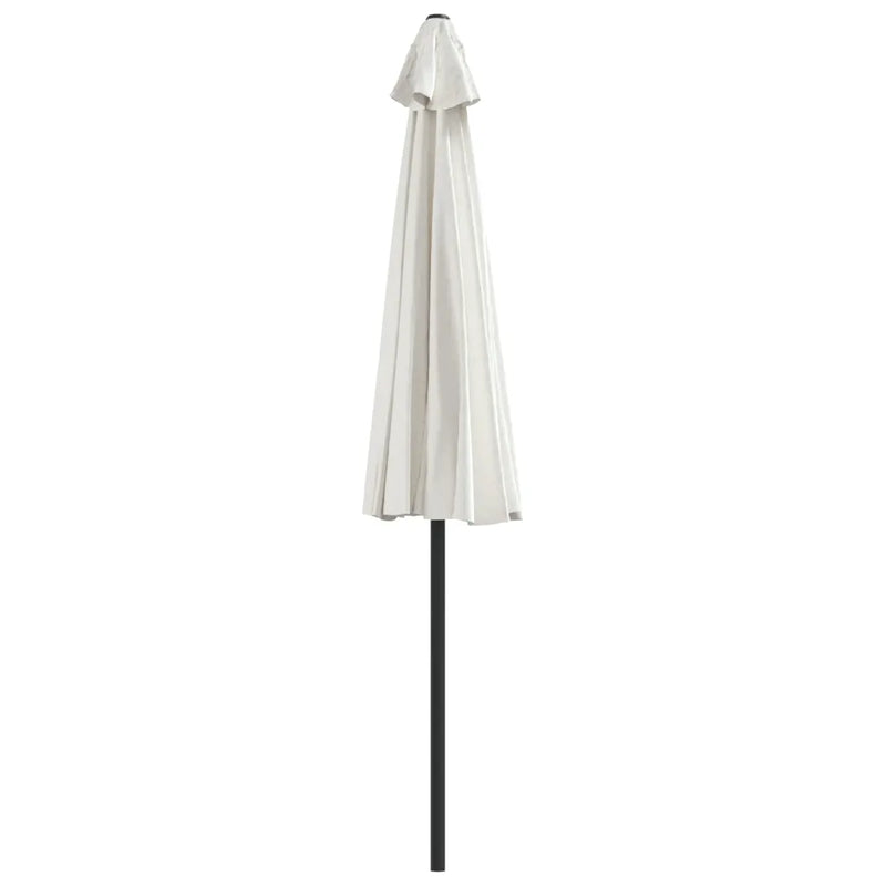 Garden Parasol with Aluminium Pole Sand 270x144 cm Half