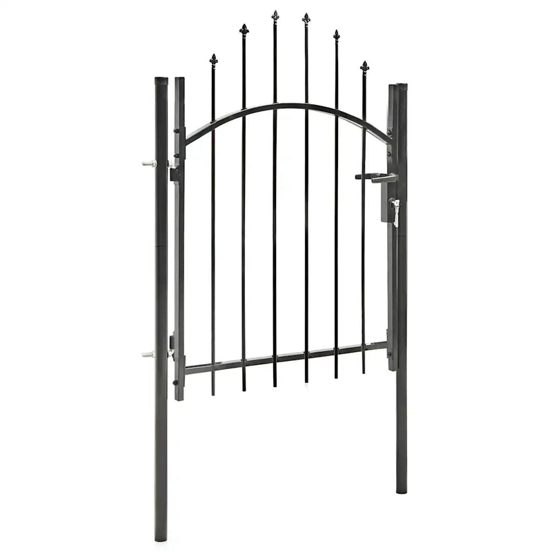 Garden Gate Steel 1x1 m Black