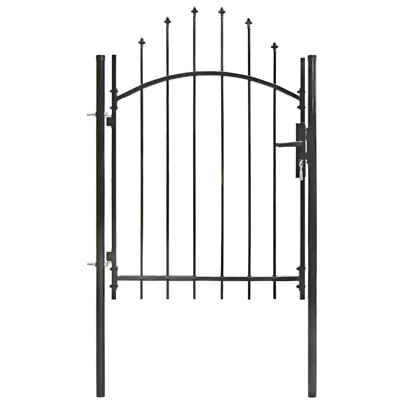 Garden Gate Steel 1x1,25 m Black
