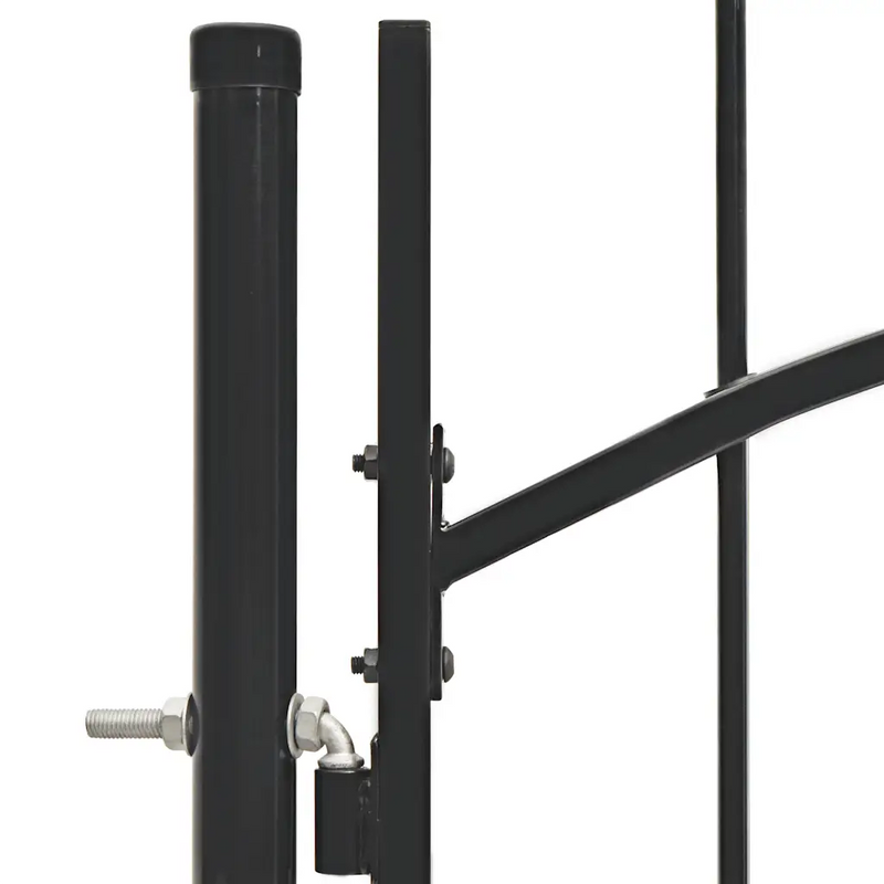 Garden Gate Steel 1x1,25 m Black