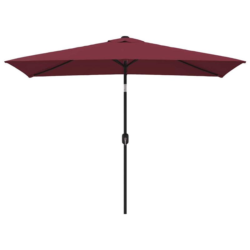 vidaXL Garden Parasol with Metal Pole 300x200 cm Bordeaux Red