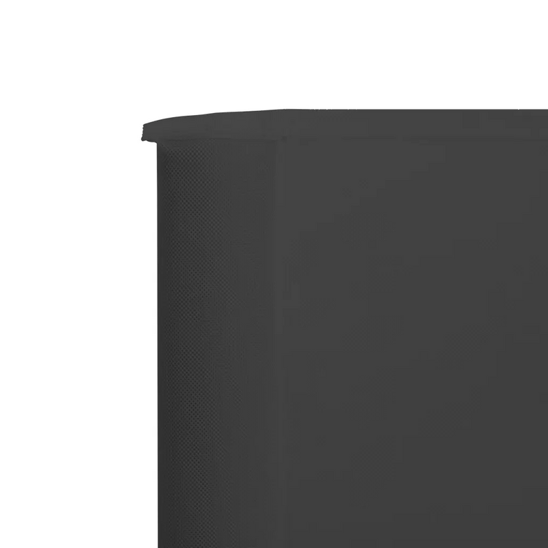 3-panel Wind Screen Fabric 400x120 cm Anthracite