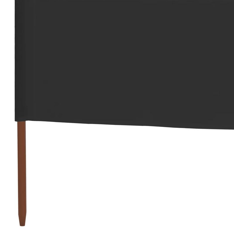 3-panel Wind Screen Fabric 400x120 cm Anthracite