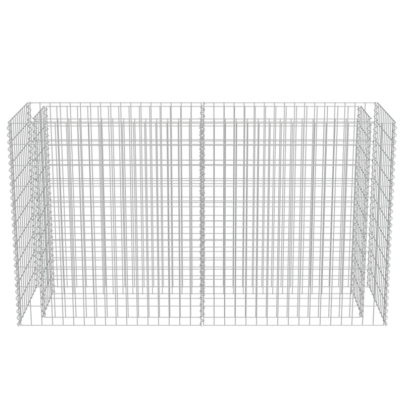 vidaXL Gabion Raised Bed Galvanised Steel 180x50x100 cm