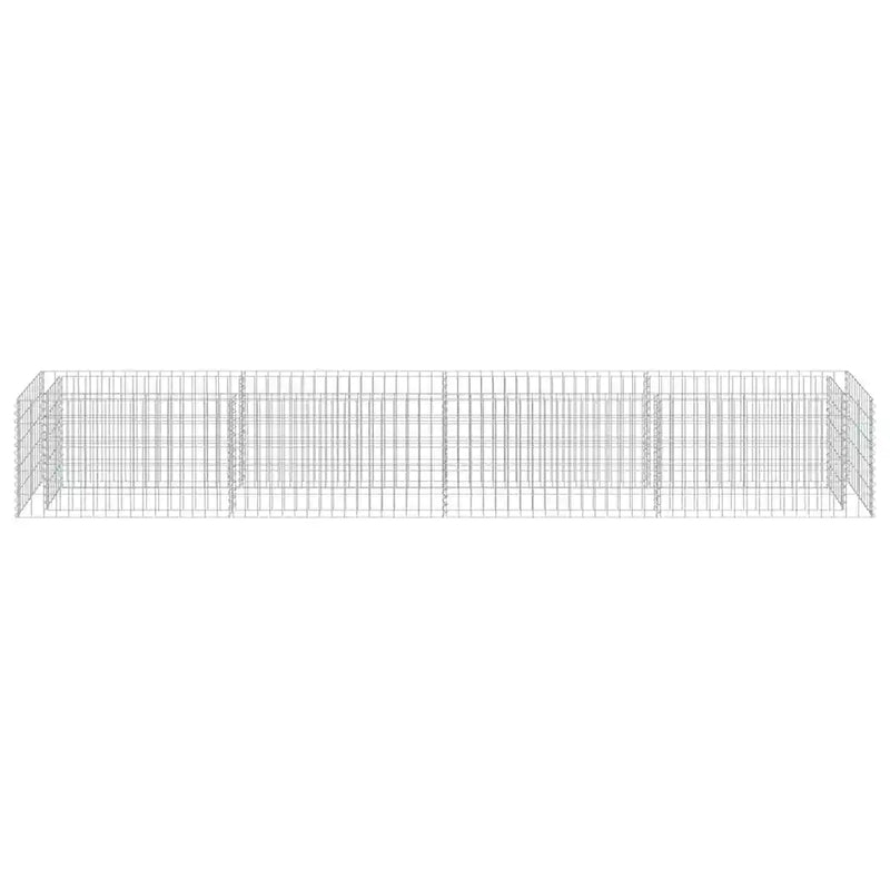 Gabion Raised Bed Galvanised Steel 360x50x50 cm