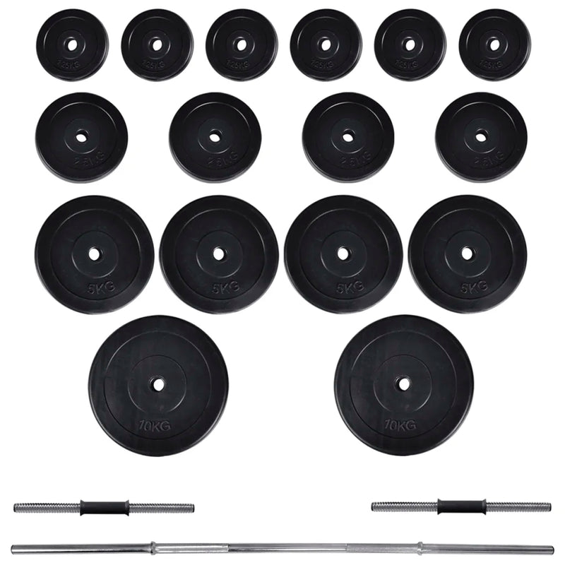 Weight Bench with Weight Rack&Barbell and Dumbbell Set 60.5kg