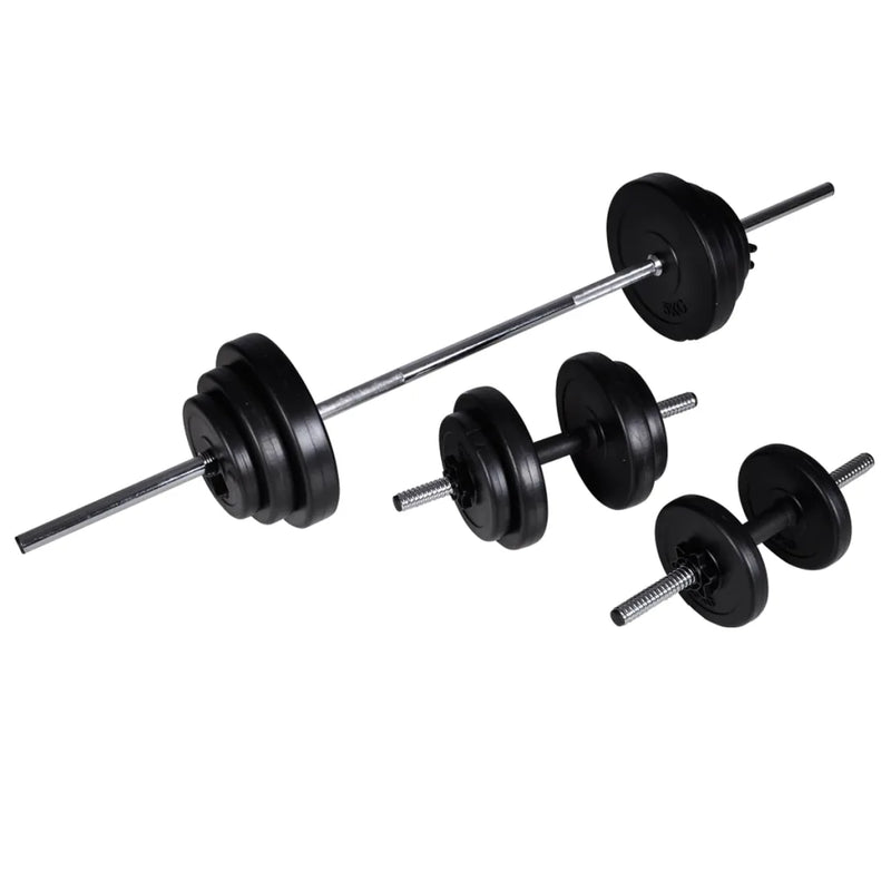Weight Bench with Weight Rack&Barbell and Dumbbell Set 30.5kg