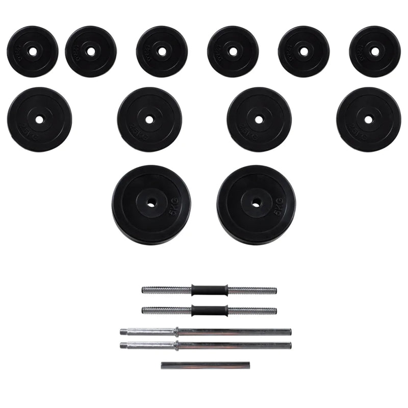 Weight Bench with Weight Rack&Barbell and Dumbbell Set 30.5kg