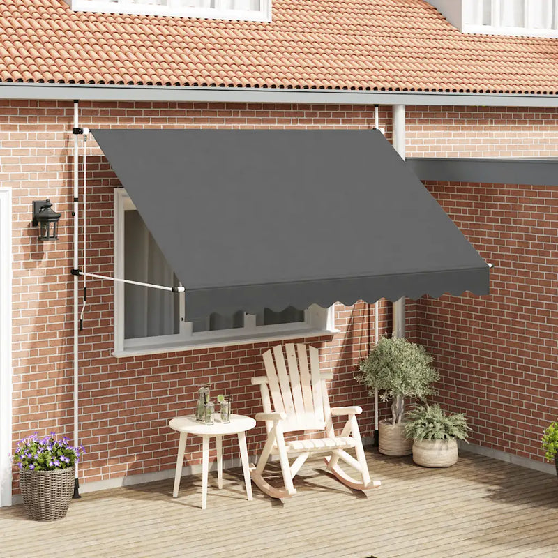 Manual Retractable Awning 300 cm Anthracite