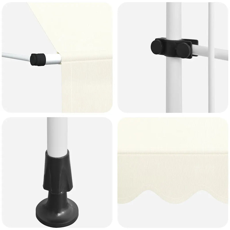 Manual Retractable Awning 250 cm Cream