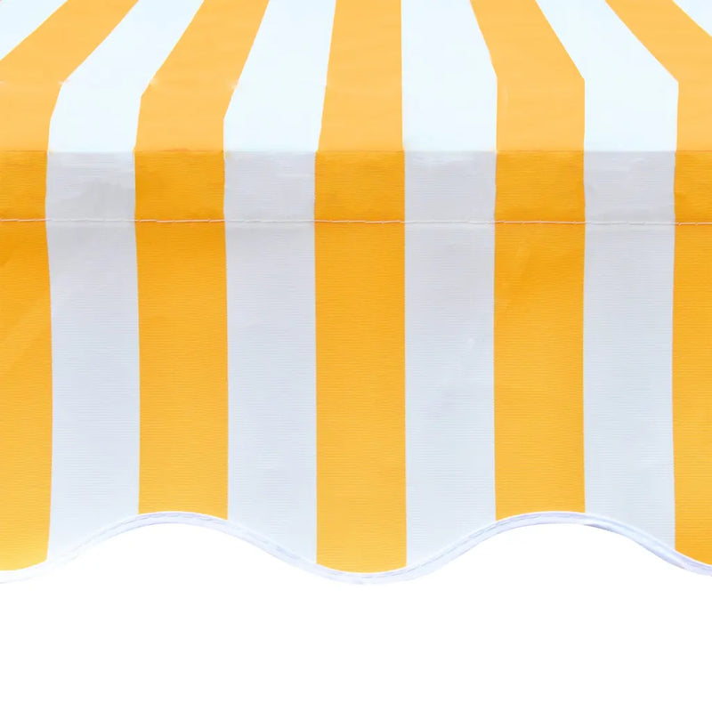 Awning Replacement Fabric Orange and White 5x3 m Polyester