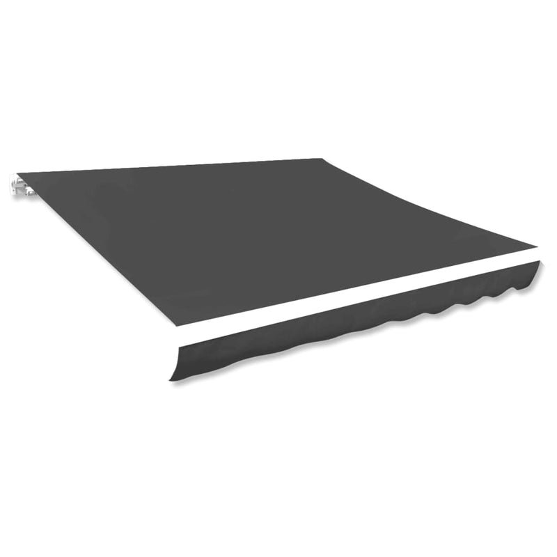 vidaXL Awning Top Sunshade Canvas Anthracite 400x300 cm
