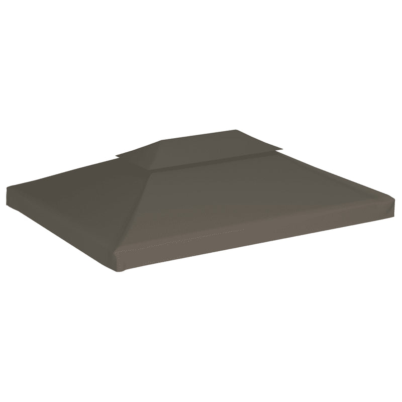2-Tier Gazebo Top Cover 310 g/m�� 4x3 m Taupe