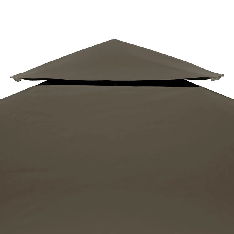 2-Tier Gazebo Top Cover 310 g/m�� 4x3 m Taupe