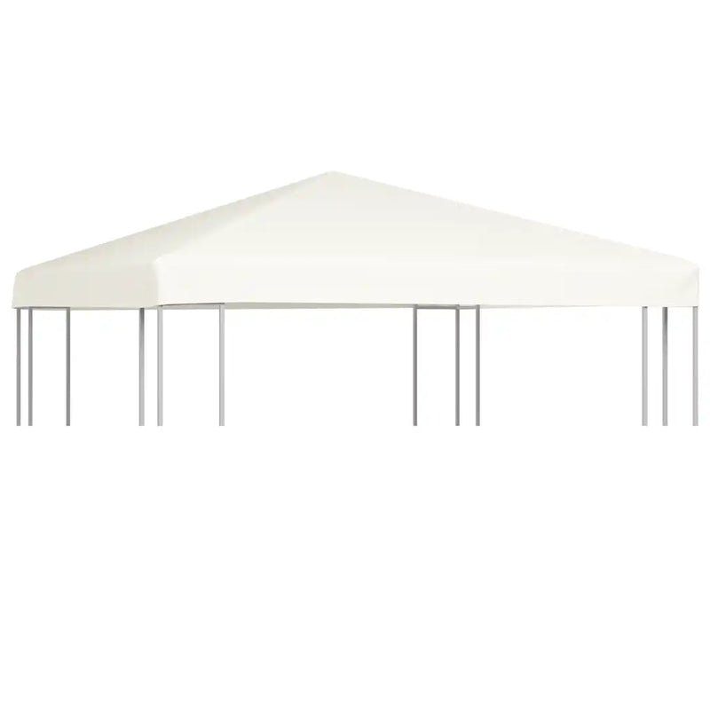 Gazebo Top Cover 310 g/m�� 3x3 m Cream White