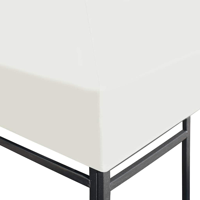 vidaXL Gazebo Top Cover 310 g/m² 4x3 m Cream White