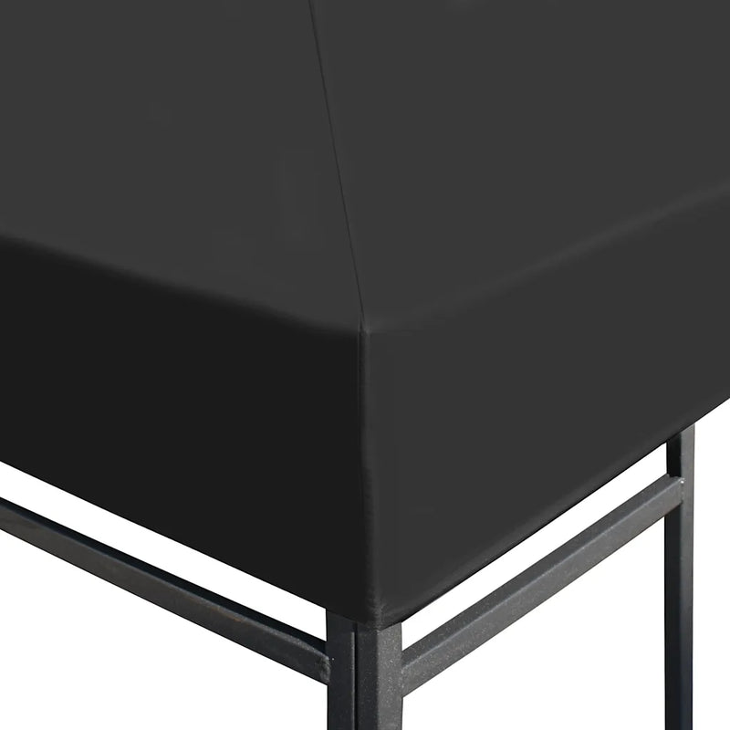 Gazebo Top Cover 310 g/m�� 4x3 m Grey