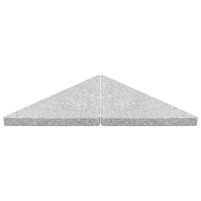 vidaXL Umbrella Weight Plate Granite 15 kg Triangular Grey