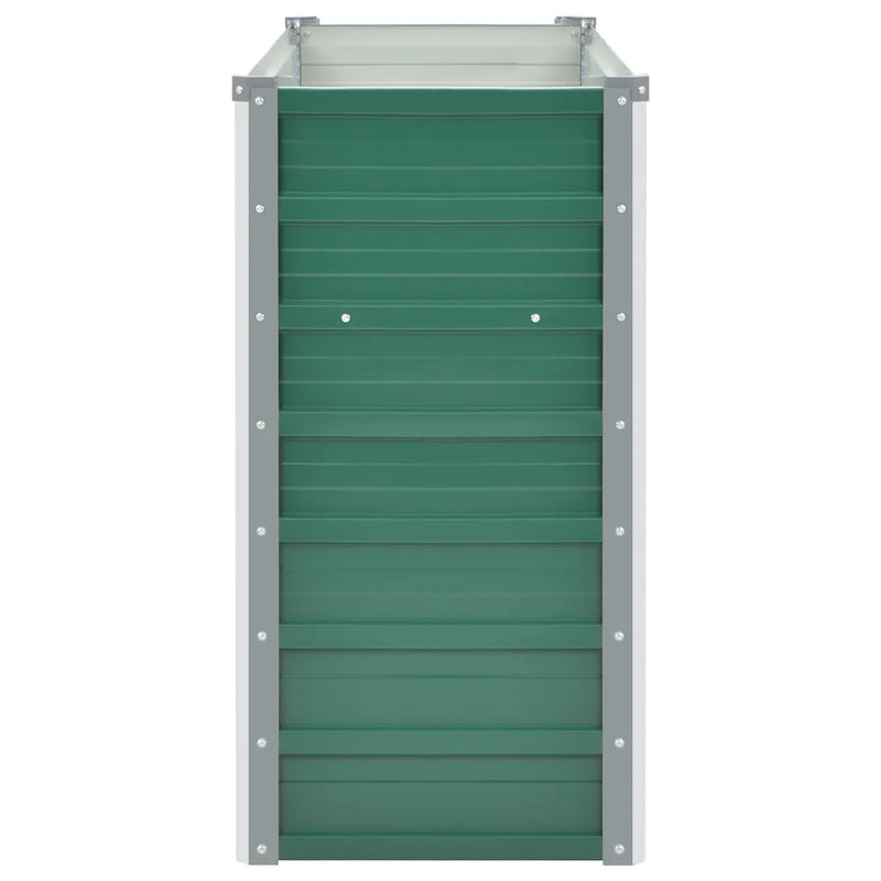 Garden Raised Bed Galvanised Steel 100x40x77 cm Green
