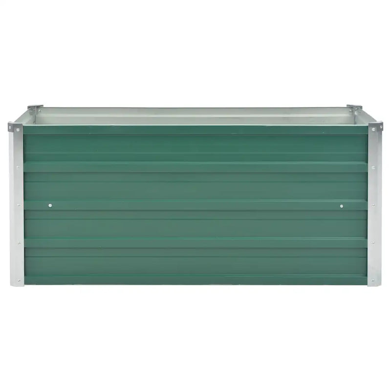 Garden Raised Bed Galvanised Steel 100x40x45 cm Green