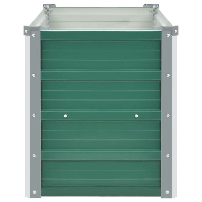 Garden Raised Bed Galvanised Steel 100x40x45 cm Green