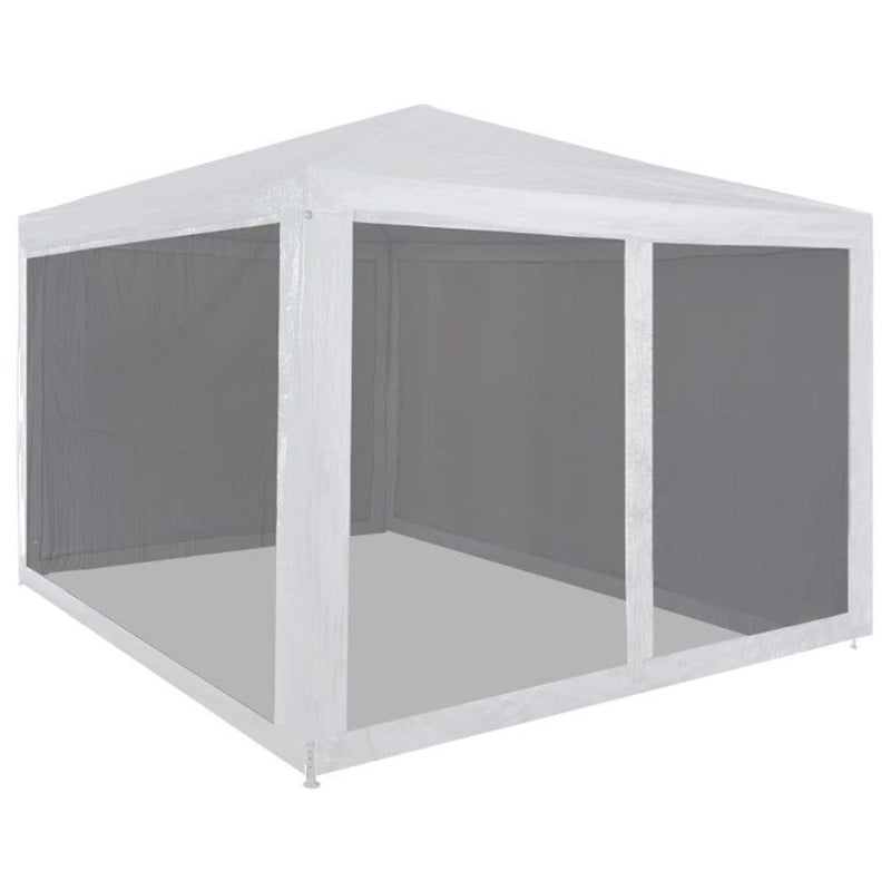 vidaXL Party Tent with 4 Mesh Sidewalls 3x3 m