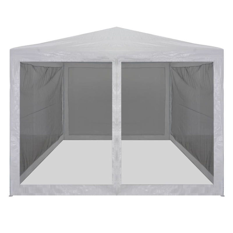 vidaXL Party Tent with 4 Mesh Sidewalls 4x3 m