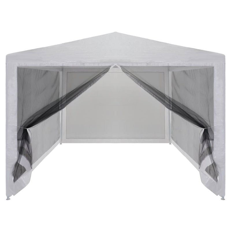 vidaXL Party Tent with 4 Mesh Sidewalls 4x3 m