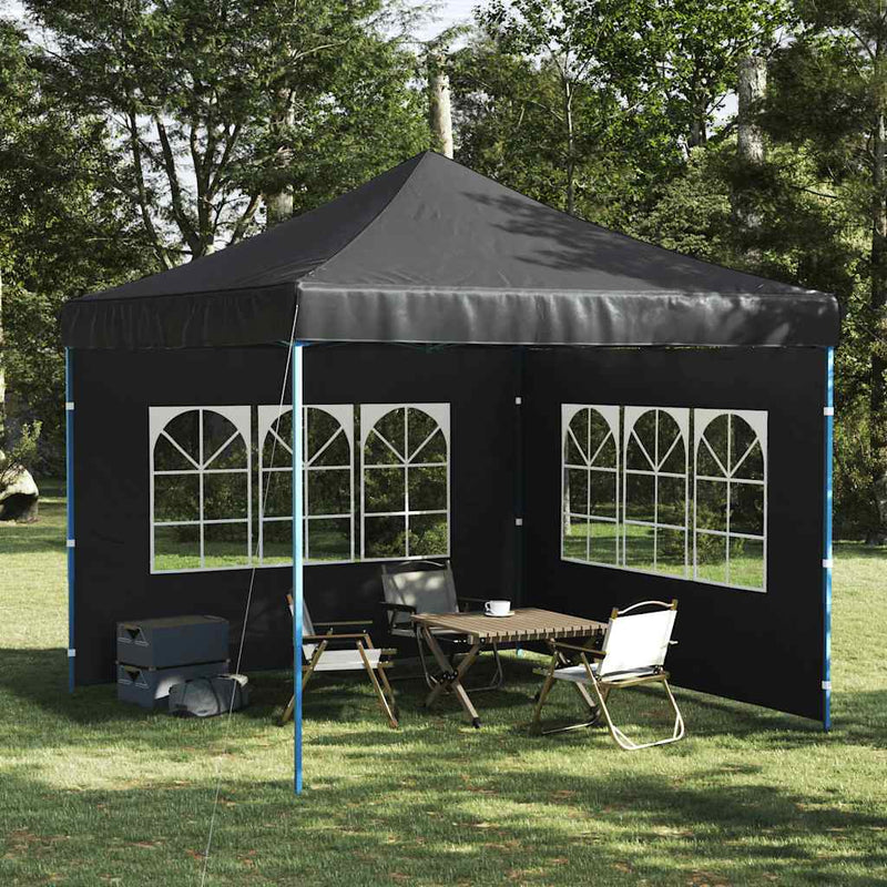Party Tent Sidewall 2 pcs with Window PE Anthracite