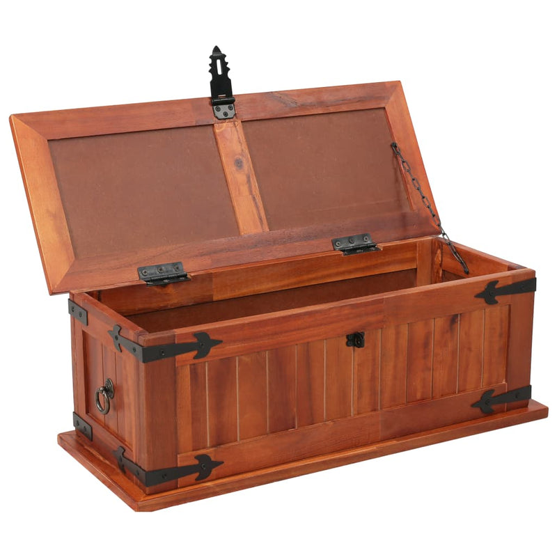 Storage Chest 60x25x22 cm Solid Acacia Wood