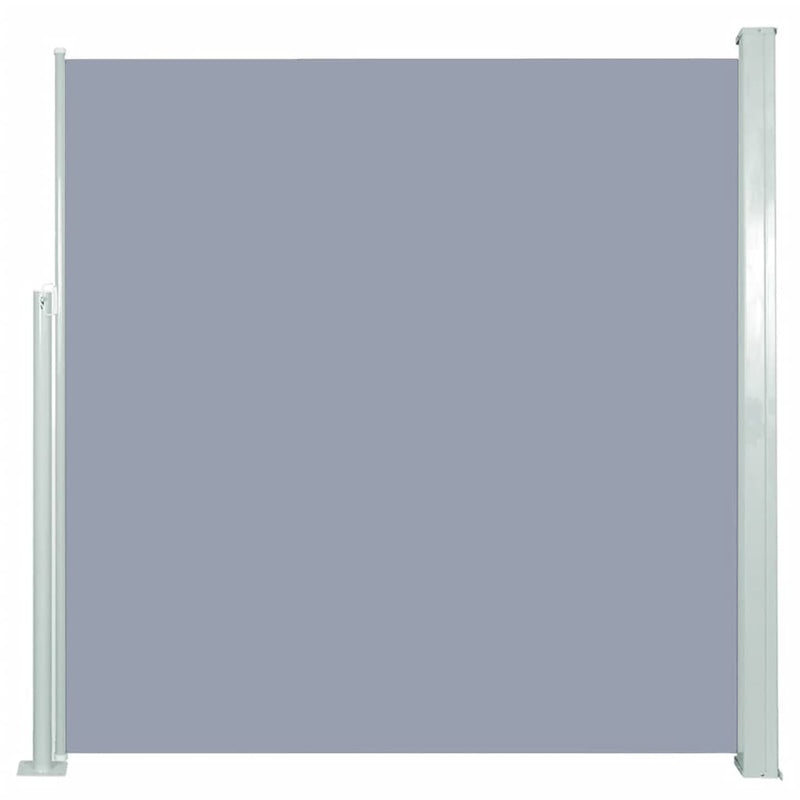 vidaXL Retractable Side Awning 140 x 300 cm Grey