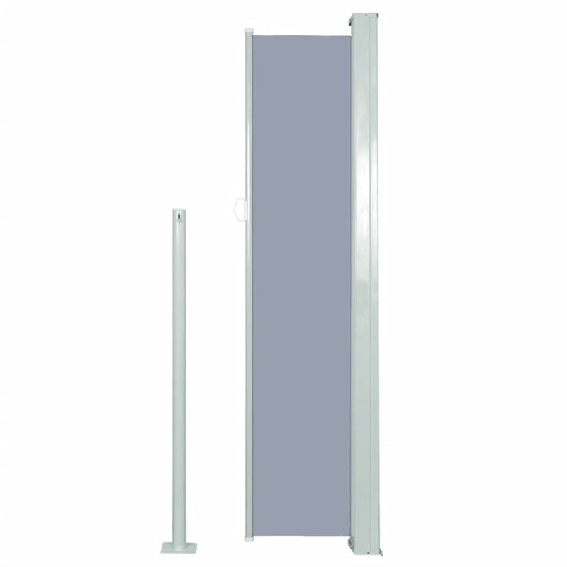 vidaXL Retractable Side Awning 140 x 300 cm Grey