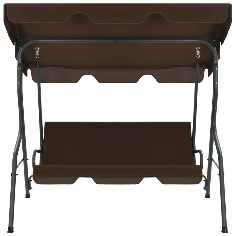 Garden Swing Bench Coffee 170x110x153 cm