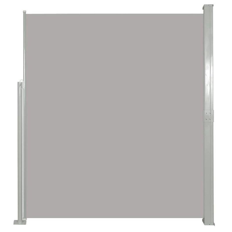 vidaXL Retractable Side Awning 160 x 500 cm Grey