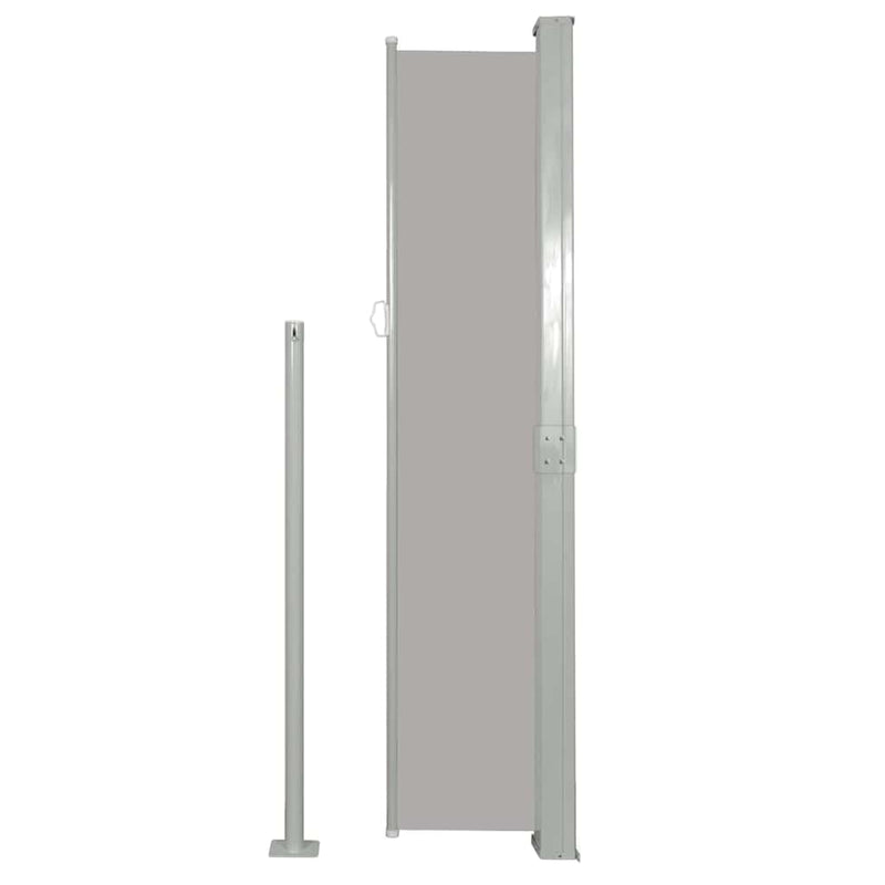 vidaXL Retractable Side Awning 160 x 500 cm Grey