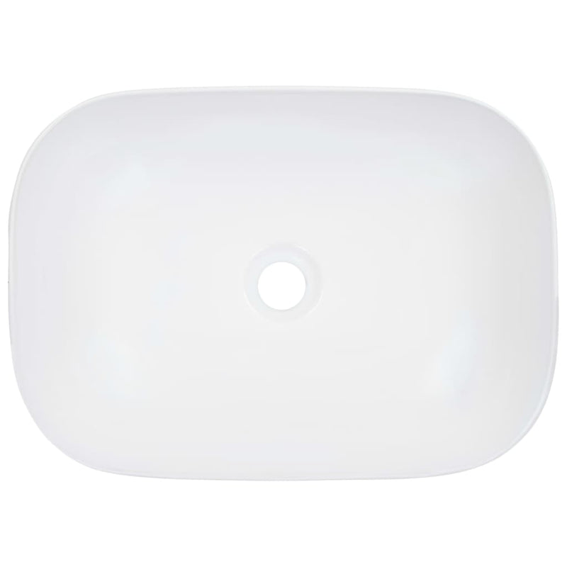 vidaXL Wash Basin 45,5x32x13 cm Ceramic White