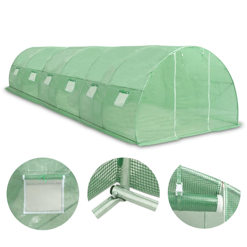 vidaXL Greenhouse 27 m² 900x300x200 cm